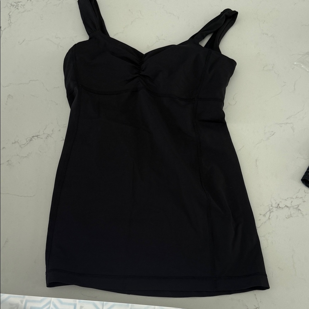 lululemon athletica Black Mini Tank Dress